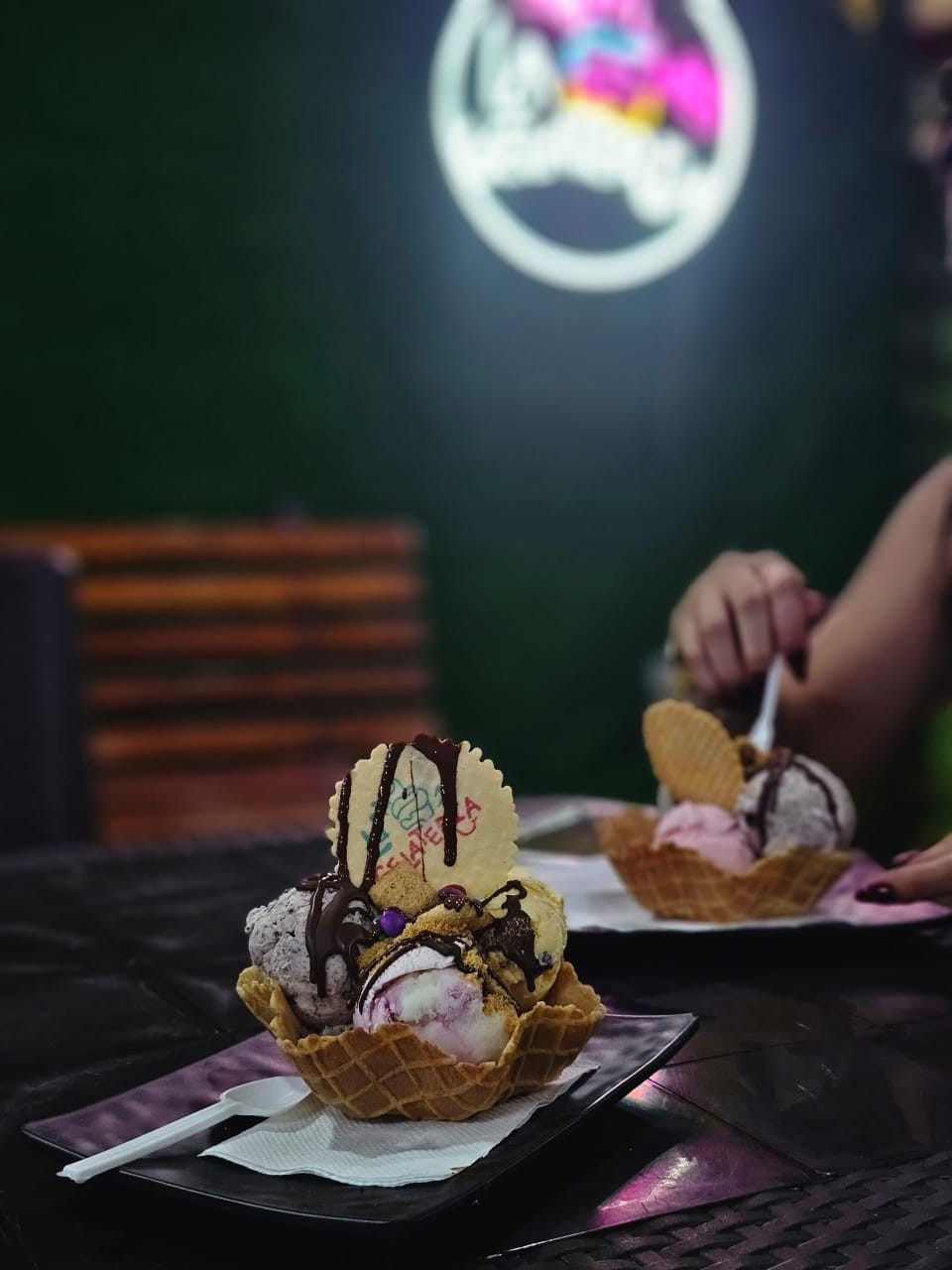 Presentación de helado artesanal de La Gelateria